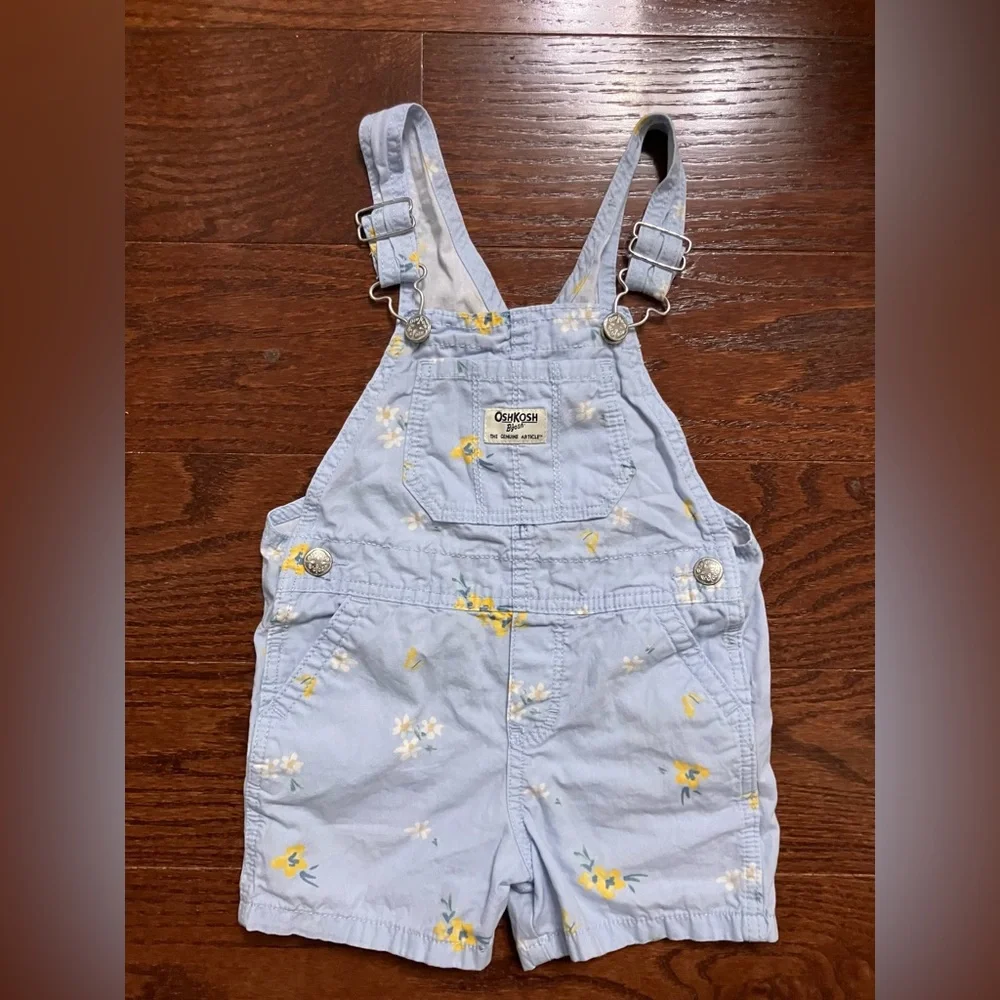 OshKosh B'gosh baby baby girls blue floral denim